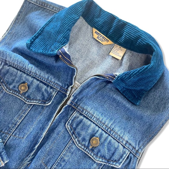 Vintage Northwest Blue Crop Denim Vest - Picture 6 of 6